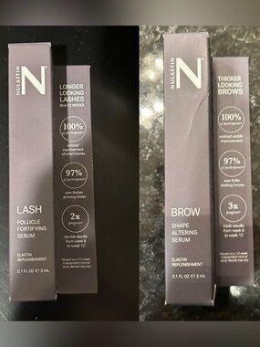 NULASTIN LASH Follicle Fortifying Serum + BROW Shape Altering Serum NEW